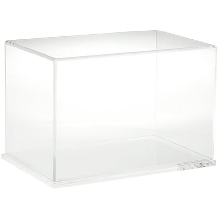 Plymor Clear Acrylic Display Case with Clear Base, 12" W x 8" D x 8" H