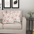 thumbnail image 6 of Coral Starfish Pillow Covers 16X16 Inch Set of 2 Beach Ocean Coastal Decorative Square Pillow Cases Summer Nautical Cotton Linen Cushion Case Home Decor for Sofa Couch Bedroom Outdoor, 6 of 6