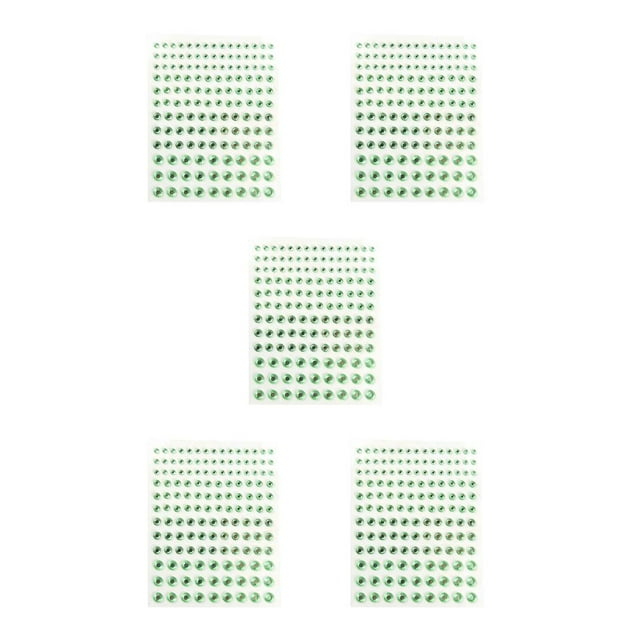 Seitruly Ojo Cara Pegatinas de diamantes de imitación Cristal Sin pegamento Brillo Frente Maquillaje Joyería Festival Accesorio DIY Decoraciones Verde Type2 NO2 Seitruly CBP462884