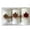 D, variant on Flameless LED Pillar Candles Set of 3,Flickering Wax with Fall Maple Leaf Accent Battery Operated for Thanksgiving Table Home Decor