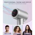 thumbnail image 4 of Fast Drying Hair Dryer ,150000 RPM High-Speed  Blow Dryer,Low Noise Auto Temperature Control ,Come with Diffuser and Smooth Nozzle(Gray), 4 of 9