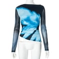 thumbnail image 5 of Slim Fit Long Sleeve Top (M, MultiBlue), 5 of 10