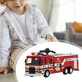 thumbnail image 6 of BINGLI Toy Fire Truck, Firetruck Toys with Extending Rescue Rotating Ladder Water Gun Lights and Siren Sounds, Pull Back Alloy Car Toys for Toddlers Boys Girls Kids Gift, 6 of 9