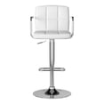 thumbnail image 4 of Furniture of America Reiley Metal Adjustable Barstool in White (Set of 2), 4 of 13