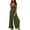 Army Green, variant on Summer Savings Clearance! Akafmk Plus Size Jumpsuits for Women Summer, Casual Rompers for Women, Solid Color Pocket V-neck Shirt Jumpsuit Loose Fitting Overalls