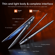 Laptop 16 FHD Intel Alder Lake N95 up to 3.4GHz 16GB DDR4 512GB SSD with Windows 11