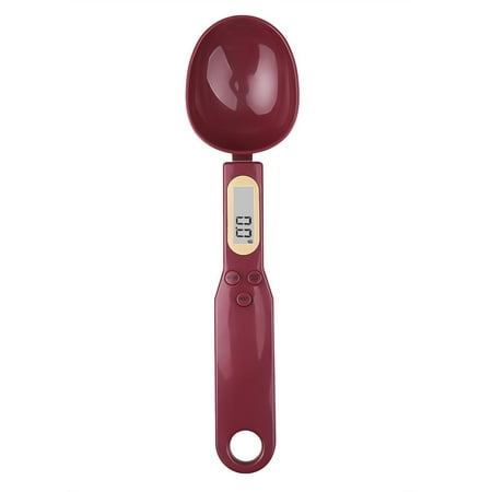 

Mini Coffee Tea Sugar Spoon Food Flour Measuring Weighing Spoon Kitchen Scale Food Weight Measuring Spoon Spoon Scale LCD Digital RED