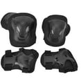 Black Knee, Elbow & Glove Set for Enhanced Protection Adult Roller