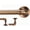 Antique Bronze, variant on Industrial Curtain Rods for Windows 18 to 118 Inch, 1 Inch Diameter Adjustable small wrap around wraparound Blackout Heavy Duty short farmhouse metal single Drapery Rods with Aluminium Finials