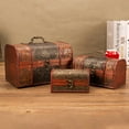 thumbnail image 3 of EIMELI EIMELI Jewelry Box Antique Style High Capacity Dustproof European Desktop Retro Treasure Chest with Lock for Photo Studio, 3 of 8