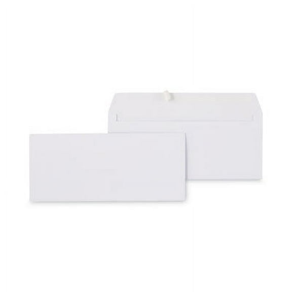 Universal Peel Seal Strip Business Envelope, #10, Square Flap, Self-Adhesive Closure, 4.13 x 9.5, White, 500/Box (36003)