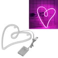thumbnail image 4 of Heart Neon Light, 200LM LED Neon Lamp  For Party Decoration Pink Light, 4 of 8