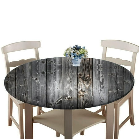 

Round Table Cloth Elastic Edge Fitted Waterproof Table Cover 1.2M Dia