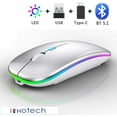 thumbnail image 4 of Bluetooth Rechargeable wireless Mouse for iPad Pro iPad Air MacBook pro MacBook Air Mac Laptop Chromebook Windows Notebook MacBook HP PC DELL, 4 of 6