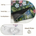 thumbnail image 6 of Round Rugs 3 Ft, Blue Spring Floral Non Slip Area Rugs for Kitchen Bedroom Entryway, Pink Flowers Butterfly Wooden Watercolor Washable Carpet Runner Rug Floor Mats for Bedroom Home Decor, 6 of 9