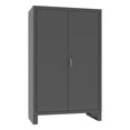 thumbnail image 2 of Durham JC-137-3S-5295 14 Gauge Flush Door Style Lockable Cabinet with 137 Blue Hook on Bins & 3 Adjustable Shelves, Gray - 48 in., 2 of 2