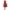 Polka Burgundy, variant on Moa Collection Women's Loose Fit Scoop Neck 3/4 Sleeve Polka Dot Patterned A-Line Midi Dress