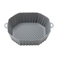 thumbnail image 2 of cuyhtdup Octagonal Silica Gel Fryer Tray With Innovative Waves Fringe Design-Oil Proof, Easy to Clean, Heat Resistant with Ergonomic Handles-Ideal for Baking and Frying-Available in Multiple, 2 of 7