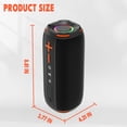 thumbnail image 6 of Portable Bluetooth Speaker,Wireless Speaker with Deep Bass Sound,Outdoor Speakers with Bluetooth 5.3,LED Lights,Dual Pairing for Home,Party, 6 of 8