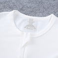 thumbnail image 5 of CAUYDY Preemie Girls Pjs Fall Winter Newborn Clothing for Boys Baby Long Sleeved Loungewear Unisex Infant Bodysuit 6 9 12 18 Months Sizes 0-3 Months,White, 5 of 9
