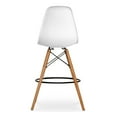 thumbnail image 5 of Aron Living Pyramid 28" Plastic and Wood Counter Stools in White (Set of 4), 5 of 7
