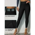thumbnail image 4 of ALove Women's V Slit Swim Pants High Waisted Stretchy Tight Leggings Suring Swim Bottoms, 4 of 6