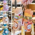 thumbnail image 3 of Portable Leakproof With Strap Sports Bottles Kid Water Sippy Cups Baby Feeding Cup Children's Straw Bottle BEIGE, 3 of 8