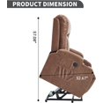 thumbnail image 6 of Power Lift Recliner Chair with Heat and Massage, Lift Chairs for Standing Assistance, 2 Cup Holders, 4 Pockets, USB Charge Port, Breathable Leather, 6 of 6