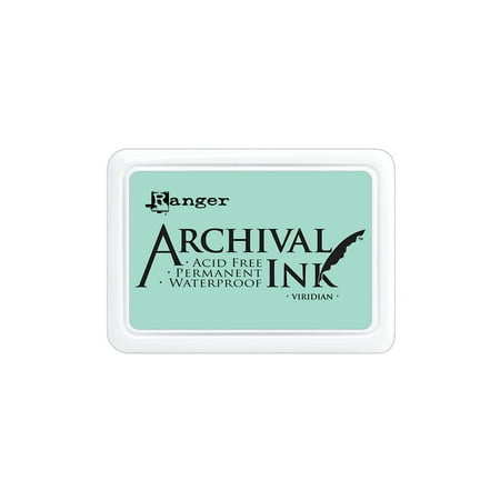 UPC: 0804551972515 | Archival Ink viridian  2 1/2 in. x 3 3/4 in.  pad (pack of 3)