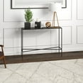 thumbnail image 2 of Evelyn&Zoe Henley 42" Wide Rectangular Console Table with Metal Top, Blackened Bronze, 2 of 5