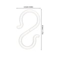 thumbnail image 2 of HEATSHAKING 20Pcs Transparent Plastic S Hooks for Car Back Seat Storage and Kitchen Organization, 2 of 8
