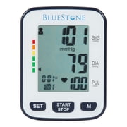 Bluestone Cuff-Style Blood Pressure Monitor - Portable Electronic Tracking Machine for Wrists with LCD Screen, Memory, and Storage Case