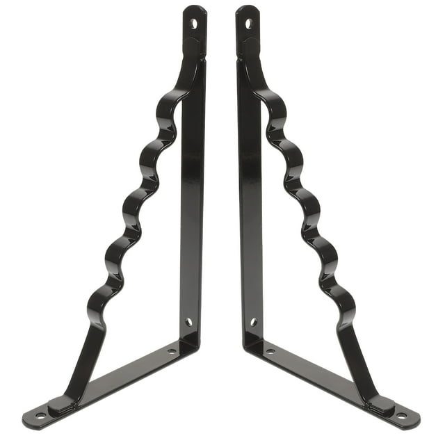 Miangastore Shelf Bracket Iron 2Pcs 8.45X5.31X0.79In