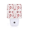 thumbnail image 1 of Fotbe Red Lips Luz Nocturna LED, Luz de Noche con Sensor de Luz Natural de Anochecer a Amanecer, Se Enchufa a la Pared, Blanco Cálido 0.5W-US, 1 of 7