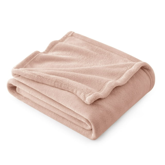 Manta Bedsure GentleSoft de Forro Polar Rosa Empolvado 130x150 cm