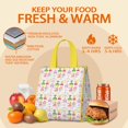 thumbnail image 5 of Princess Magic Pattern Insulated Lunch Bag for Women & Adults,Large Portable Soft Cooler Lunch Bag,Thermal Food Storage Tote with Pearl Cotton,8.66L,8.75x5.75x9.5 Inch, 5 of 6