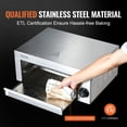 thumbnail image 4 of VEVOR Electric Countertop Pizza Oven 12-inch, 1500W Commercial Pizza Oven - Adjustable Temp, Timer, Removable Crumb Tray, 4 of 9