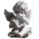 thumbnail image 1 of Estatua de ángel pequeño de lectura, adornos de resina, modelo lindo, decoración del hogar (A), 1 of 9