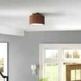 thumbnail image 6 of Tambo Semi-Flush Mount Ceiling Light - Dark Walnut Wood Finish Weathered Brass, 6 of 9