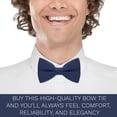 thumbnail image 5 of Men's Classic Pre-Tied Bow Tie Formal Solid Tuxedo, by Bow Tie House (Large, Denim), 5 of 5