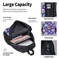 thumbnail image 4 of Balery colorful Skull mushroom rainbow Mochila escolar 3 en 1 para niños: mochila resistente con lonchera térmica y estuche para lápices. Mochila escolar para niños y niñas., 4 of 7