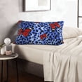 thumbnail image 6 of Zufioo Abstract Colorful Butterflies Print Double-sided Plush Pillow Cover,Decorative Pillow Protector without Pillow Core, Suitable for Sofa, Bedroom, Car-20"x30", 6 of 6