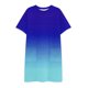 thumbnail image 4 of Mujeres Manga Corta Tops Impresión Casual Cuello Redondo Vendaje Vestido Falda de las Señoras, Vestido de Manga Corta para las Mujeres Primavera Verano Uso Diario, 4 of 6