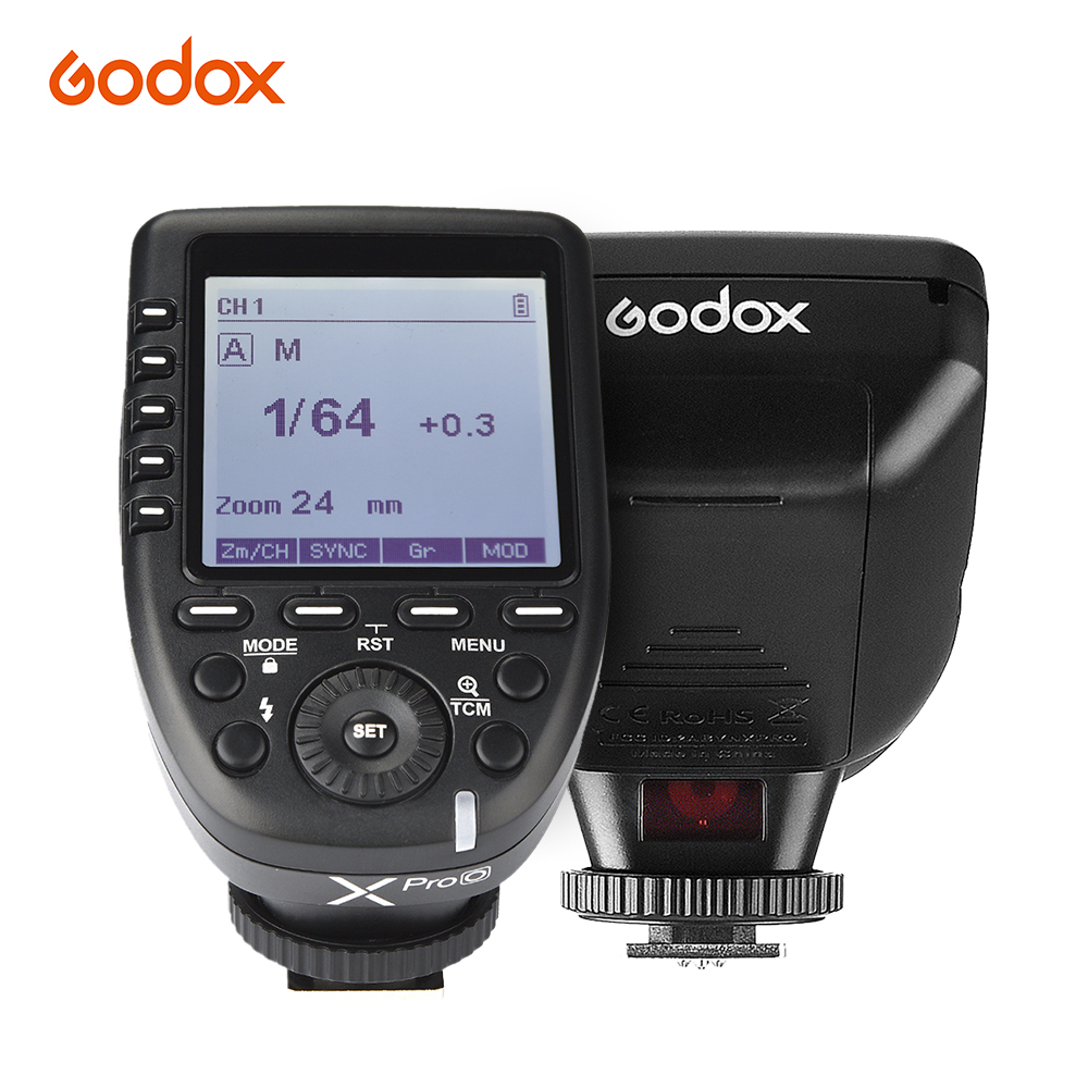 Godox Godox Xproo 2 4g Wireless Flash Trigger Transmitter Ttl Autoflash 1 8000s Hss With Large Lcd Display For Olympus Pen F E P3 E P5 E Pl5 E Pl6 E Pl7 E Pl8