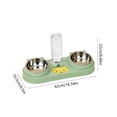 thumbnail image 3 of Qholemyo Multi Purpose 2 In 1 Pet Bowl Pet Food Bowl Food Water Feeding Bowl For Cats And Dogs, 3 of 6