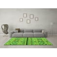 thumbnail image 3 of Ahgly Company Indoor Rectangle Abstract Green Modern Area Rugs, 6' x 9', 3 of 4