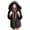Black, variant on Lindreshi Winter Coats for Women 2023 Trendy Womens Ladies Warm Artificial Plush Coat Jacket Winter Jacket Hood Outerwear