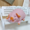 thumbnail image 7 of Smile Squishable Dumpling Cute Pig Face Glossy Pastel Pink Happy Calm Expression Desk Novelty Item Stress Relief Gift for Desk, 7 of 7