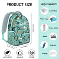 thumbnail image 6 of Cute Pitbull Terriers Dog and Coffee Backpack for School,Cute School Bag,Schoolbag with Adjustable Shoulder Straps & Padded Back,15.3"x11"x6.7", 6 of 6