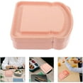 thumbnail image 6 of 1 Pc Toast Shape Sandwich Box,Sandwich Containers for Picnic,Sandwich Box for Lunch Box,Sandwich Box Plastic Container with Lid,Sandwich Keeper for Adults Prep Microwave (Pink), 6 of 7